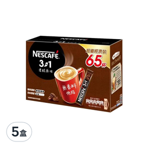 NESCAFE 雀巢咖啡 三合一濃醇原味, 15g, 65入, 5盒