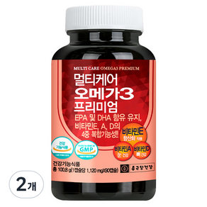 Chong Kun Dang 鍾根堂 Multicare Omega3 進階版, 2個, 90顆