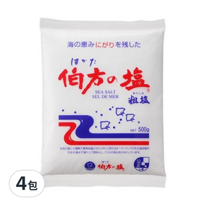 伯方塩 海鹽, 500g, 4包