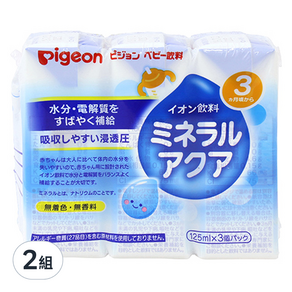 pigeon 貝親 嬰兒離子水3件組, 375ml, 2組