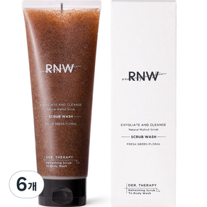 RNW 瀅亮柔膚去角質磨砂沐浴露, 230ml, 6條