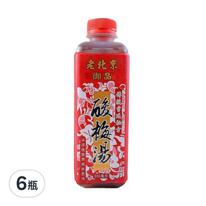 家鄉老北京 御品酸梅湯, 900ml, 6瓶