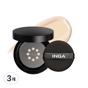 INGA Tattoo氣墊粉餅 15g, 3個, 21N Light Beige