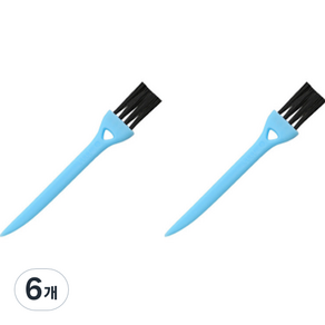 Dahaeu刮鬍刀清潔用刷子刷具 黑+藍色, 1入, 6個