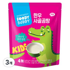 孩童韓國牛骨湯料理湯包, 180g, 3包