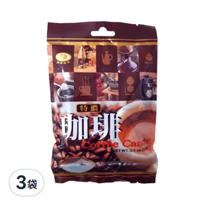 綠得製菓 特濃咖啡糖, 100g, 3袋