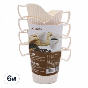 Kiyodo 紙杯套組, 8入, 6組