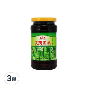 大茂 黑瓜, 375g, 3罐