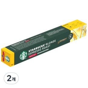 STARBUCKS 星巴克 Nespresso低咖啡因淡色烘焙膠囊咖啡 Blond Espresso, 10入, 5.5克, 2個