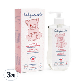 Babycoccole 幼兒用溫和油, 3個, 250ml