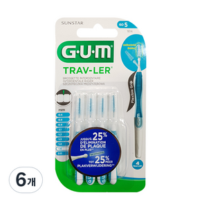 Gum Trav-Ler 牙間刷 1614, 4入, 6個