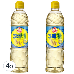 OTTOGI 不倒翁 3倍釀造醋, 4瓶, 900ml