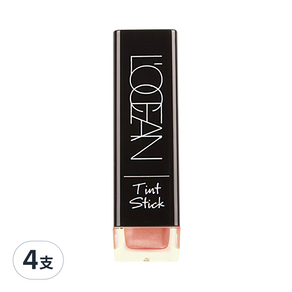 L'OCEAN Tint Stick 不掉色持久唇膏, Real Coral, 3.7g, 4支