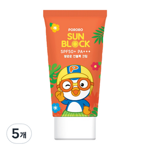 KM Pharmaceutical Pororo 嬰兒防曬乳 SPF50+ PA+++, 50ml, 5個