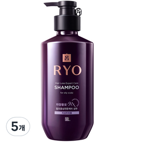 RYO 呂 滋養韌髮洗髮精 油性頭皮適用 草本花香, 400ml, 5瓶