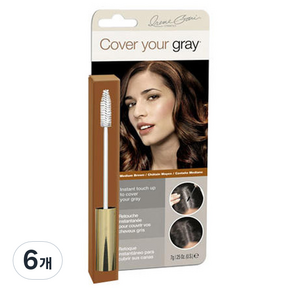 Cover your gray 補色染髮膏, Medium Brown, 6入