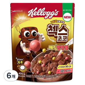 Kellogg's 家樂氏 五穀巧克力脆球, 400g, 6包