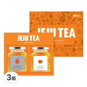 Jeju Orange Factory 濟州島柑橘茶禮盒組, 漢拿山柑橘茶200g 1入+濟州柑橘茶200g 1入+提袋1入, 3組