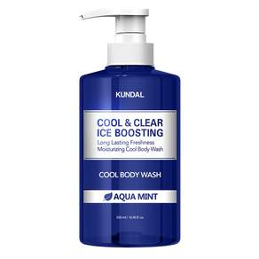 KUNDAL 昆黛爾 酷爽潔淨沐浴露 Aqua Mint, 500ml, 1瓶