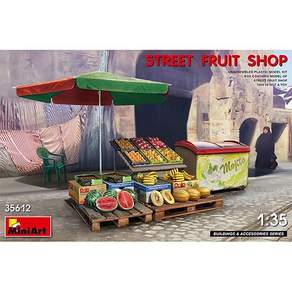 Mini Art 35612 1/35 Street Fruit Shop 街邊水果店塑料模型, 1個