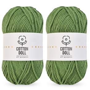 Knitt Cotton Doll針織線 50g, 27淺卡其色, 2個