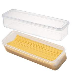 Lifesalim 多功能方形義大利麵收納盒 白色, 2入