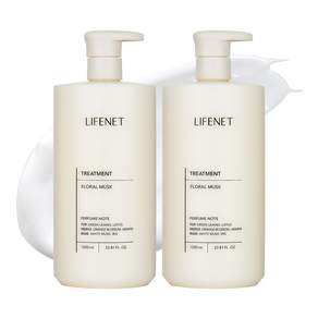 LIFENET 香氛護髮乳 花麝香, 1000ml, 2瓶