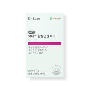 Dr.Lean WCS活性葉酸錠 15g, 60顆, 1盒