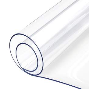 Yepia 圓角 PVC 墊, 透明, 90cm*40cm*1mm, 1片