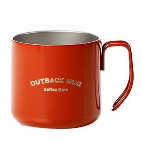 OSLO Outback雙層不鏽鋼馬克杯, 紅色, 340ml, 1個