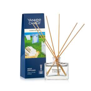 YANKEE CANDLE 迷你蘆葦擴香瓶, 35.4ml, 1瓶, Clean Cotton