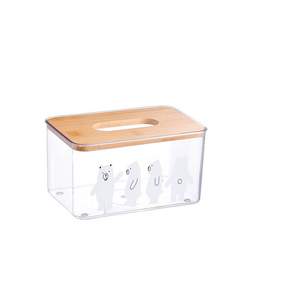 Gapang 透明衛生紙收納盒 LIBA096, 白色