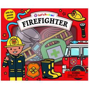Priddy Bicknell Books 英文童書 Let's Pretend : Firefighter Set, 1本