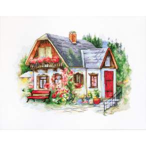 十字繡套餐 Luca S Beautiful Country House BU4005, 1套, 混合顏色