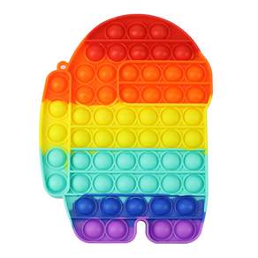 Chomi & Seven Bubble Push Pop Rainbow King Board Game Earth, 混色