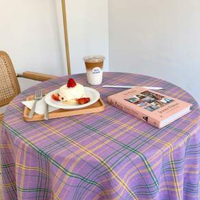 法式格子桌布, 薰衣草紫, 100 x 145 厘米