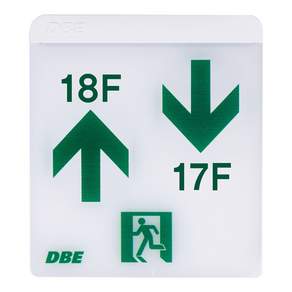 DBE LED 樓梯導向燈 左上 18F 右下 17F, 1個