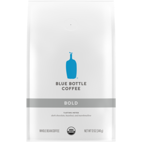 BLUE BOTTLE COFFEE 濃郁深焙咖啡豆, 無研磨咖啡豆, 340g, 1個