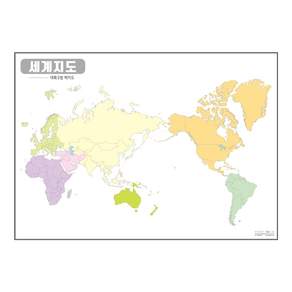 Map.Come 世界半著色地圖 110*78cm, 1個