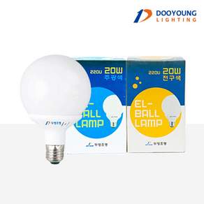 Dooyoung Lighting EL 球形燈泡 20W 白光, 日光, 1個