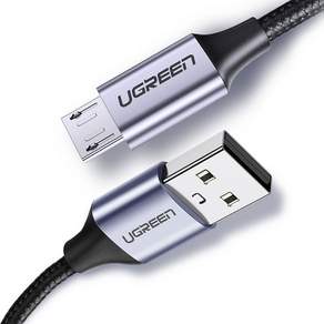 UGREEN 綠聯 高端微型5針USB快充高速充電線US290, 1m, 1條