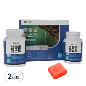 SELTH 참좋은 매스틱 + 알약 케이스 랜덤발송, 180정, 2세트