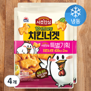 사조 안심 치킨너겟 (냉동), 420g, 4개