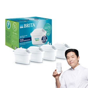 브리타 정수기 한국형 막스트라 프로 퓨어 퍼포먼스 여과 필터기4입, MAXTRA PRO FILTER - PURE PERFORMANCE, 1세트