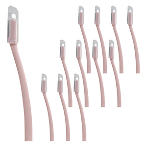 신도프라임 일본칼날 안전커버 눈썹칼, 베이비 핑크, 12개