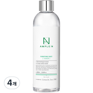 코리아나 앰플엔 퓨리파잉샷 토너 대용량, 4개, 600ml
