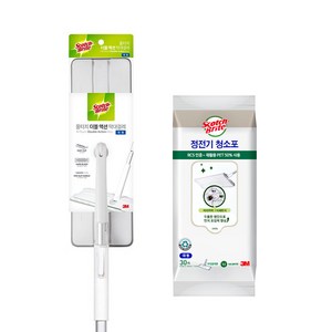 3M 스카치브라이트 올터치 더블액션 막대걸레 대형+정전기청소포 대형 30매, 1세트