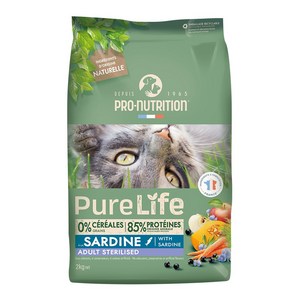 공식수입원 PL 퓨어라이프 캣 피쉬 중성화 사료 프랑스 그레인프리사료, 1개, 2kg, 흰살생선