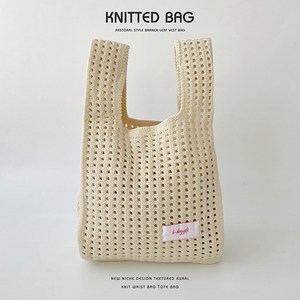 곰돌이샵 펀칭 니트 손목가방 여름 미니 크로셰 에코백 토트백 핸드백