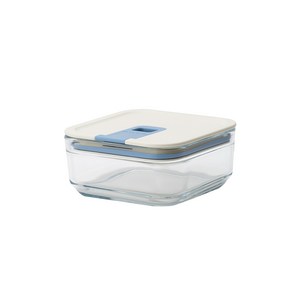 네오플램 퍼펙트씰M 내열 유리 밀폐용기 반찬통 정사각 350ml, 1개